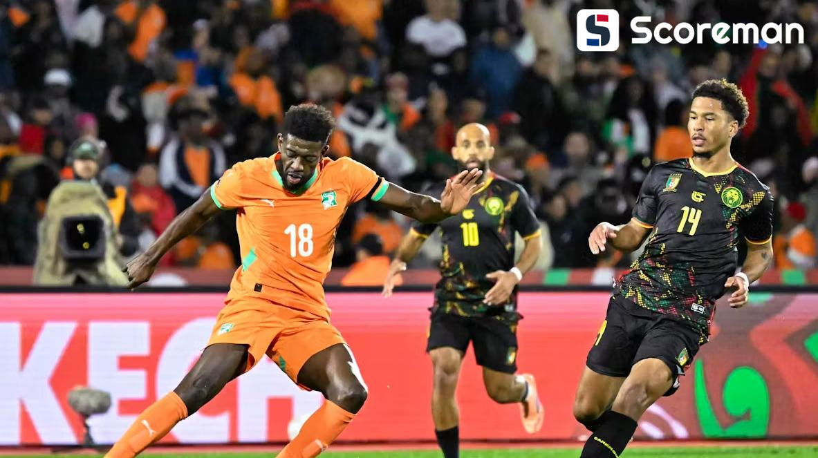 '아마드 1골' 코트디부아르, 음뵈모의 카메룬과 1-1 무승부